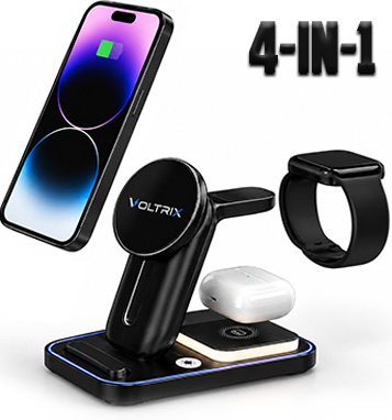 Voltrix 4-in-1 Wireless Charging Station