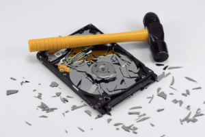 Old computer hard drive